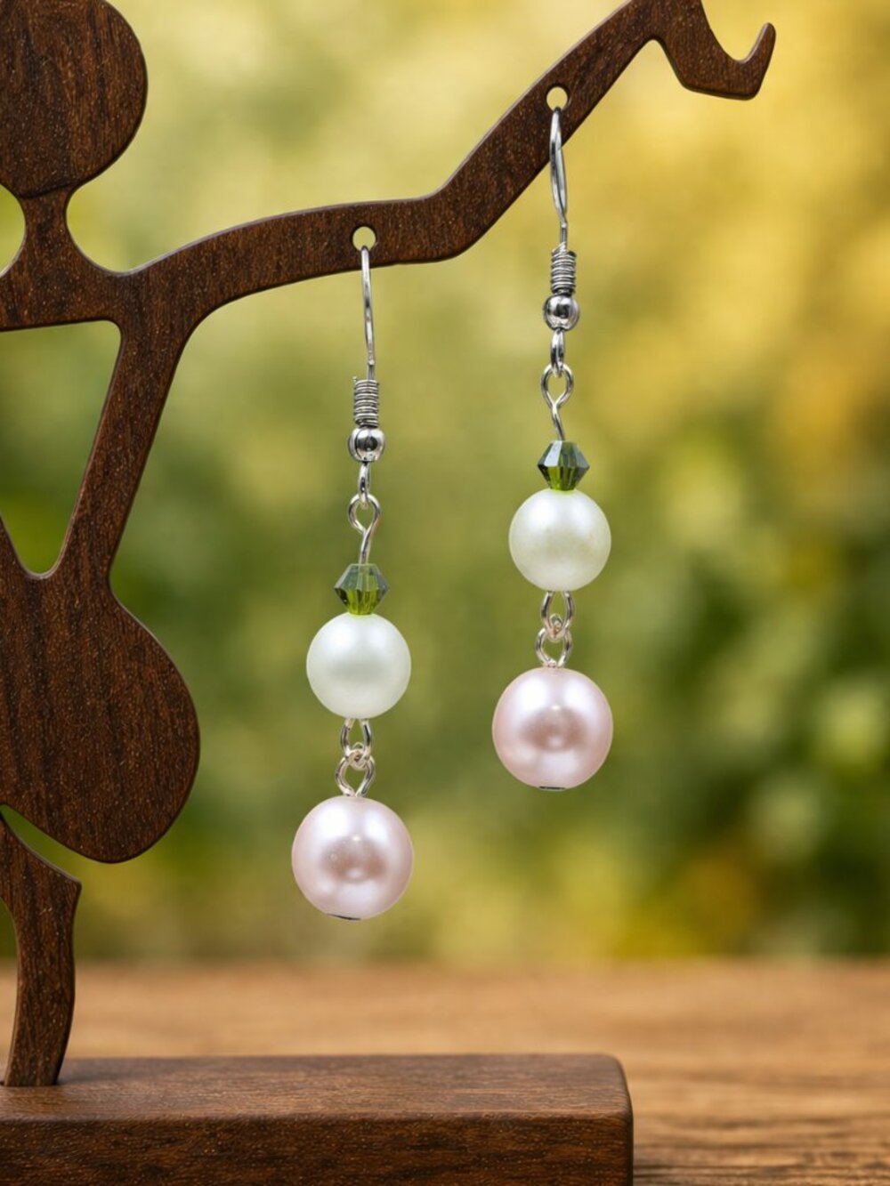 Pearl Drop Earrings | Handmade - Picture 3 of 5